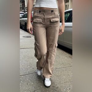 Brandy Melville Tan Cargo Pants